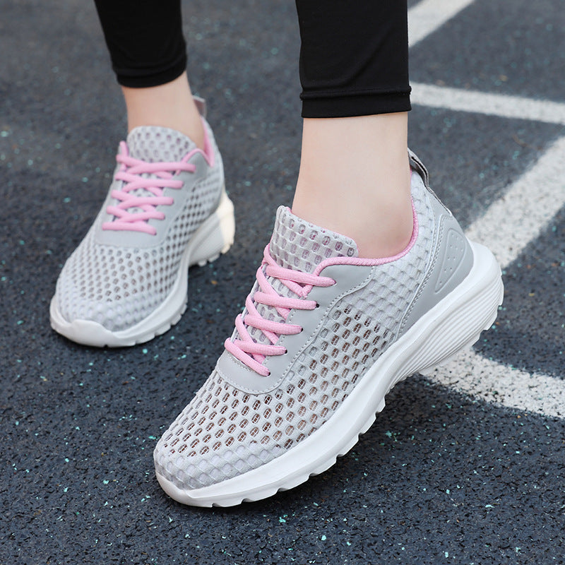 Damen Atmungsaktive Lauf-Sneaker mit flexiblem Mesh-Obermaterial EB