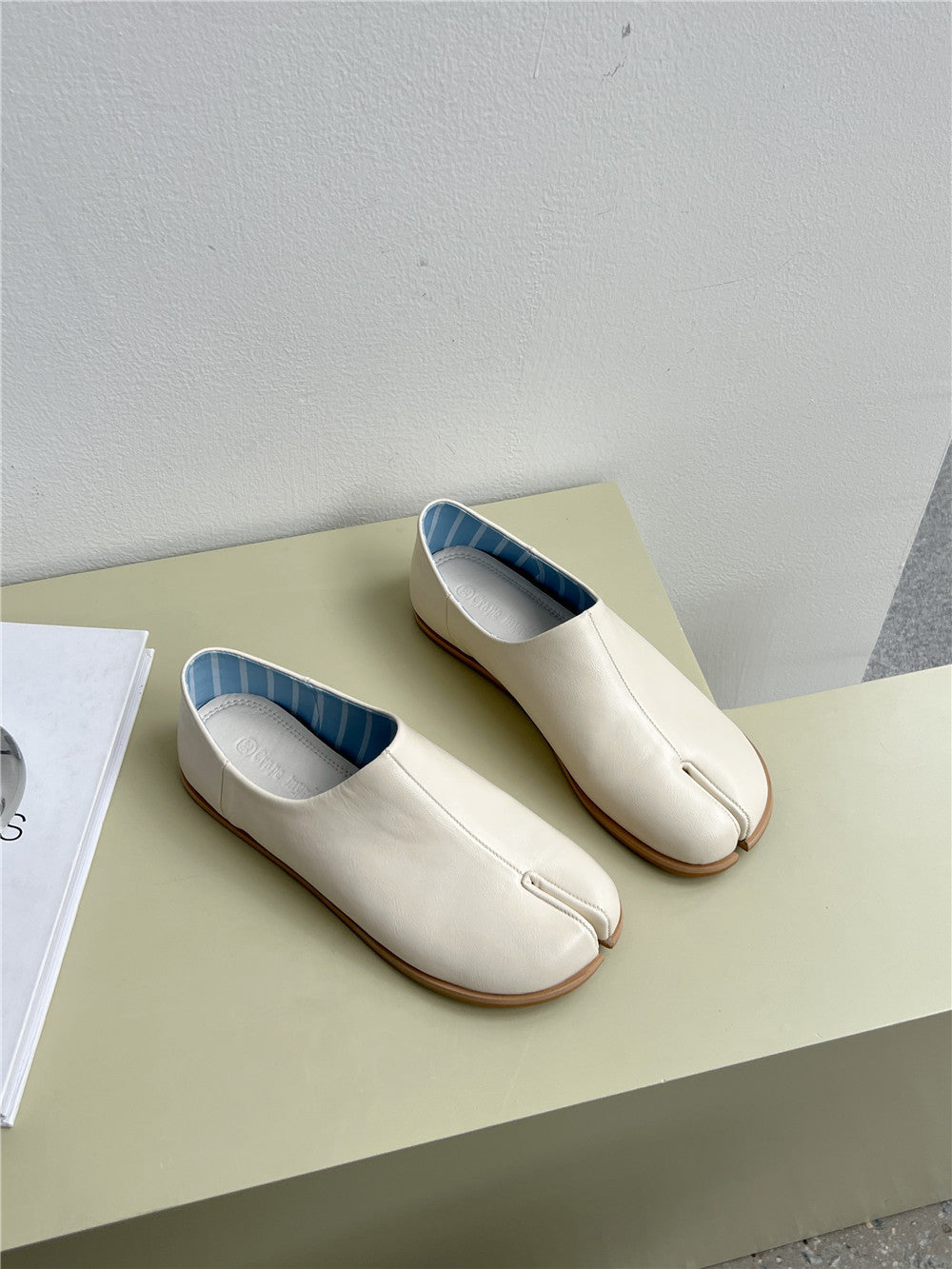 Damen Bequeme Lederpantoletten EB