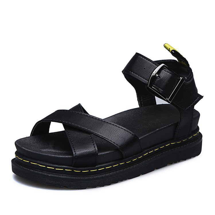 Damen Riemensandalen mit ergonomischem Fußbett und verstellbarem Schnallenverschluss EB