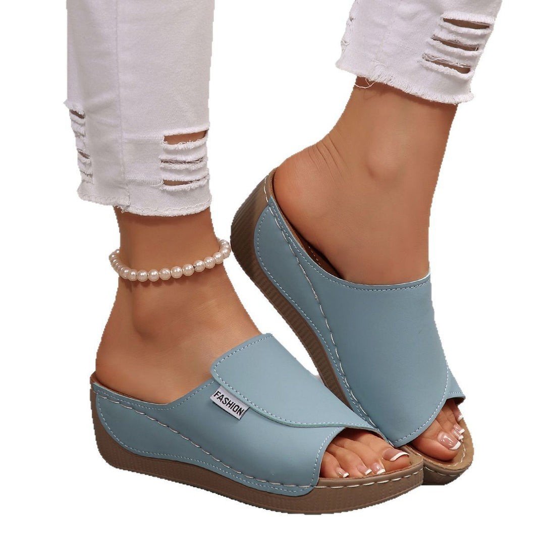 Damen Wedge-Pantoletten mit bequemem Fußbett und modischem Design EB