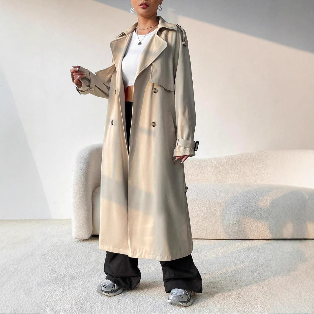 EB | Stilvoller Damen Trenchcoat mit Doppelter Knopfreihe