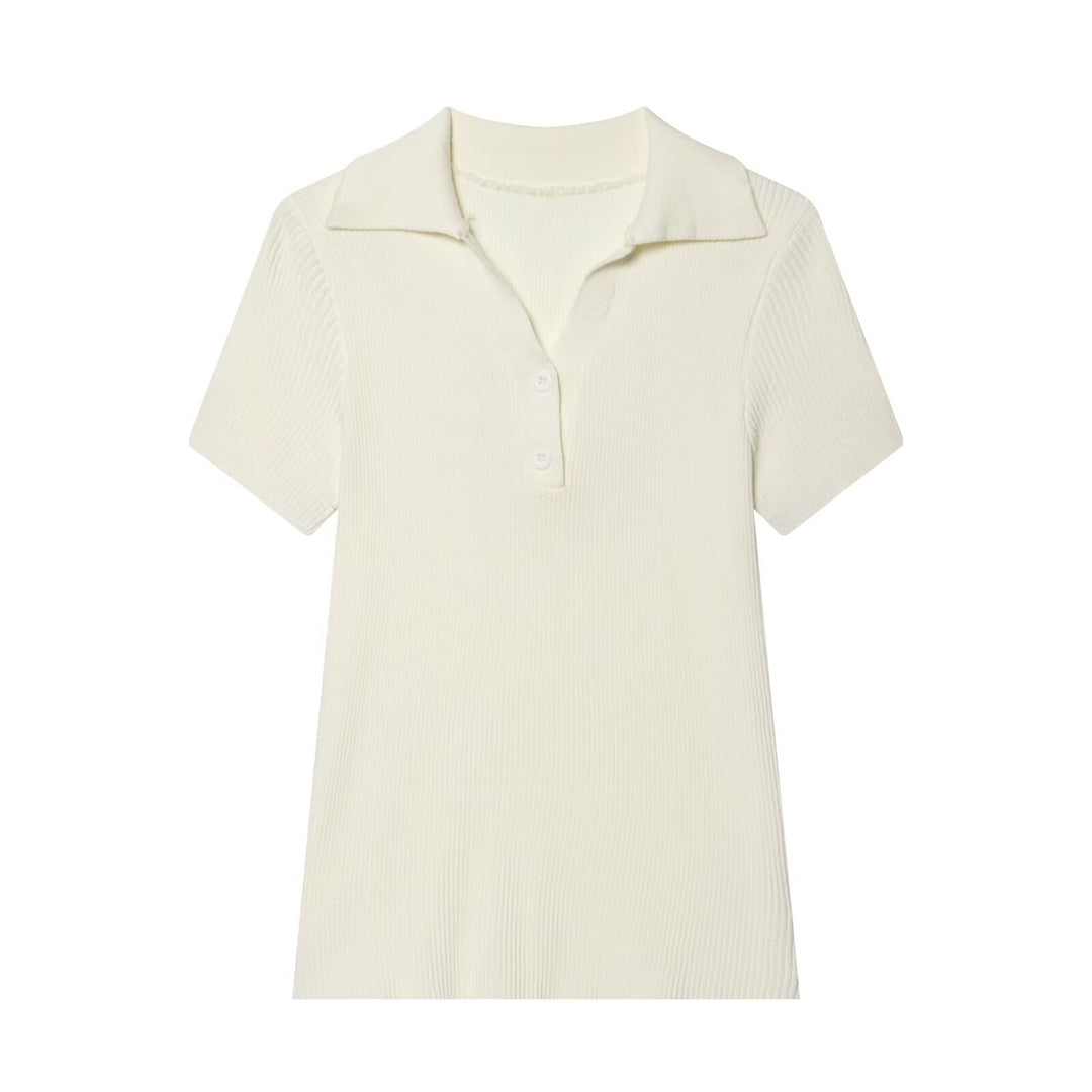 Damen Poloshirt mit strukturiertem Stoff und exklusivem Kragen EB