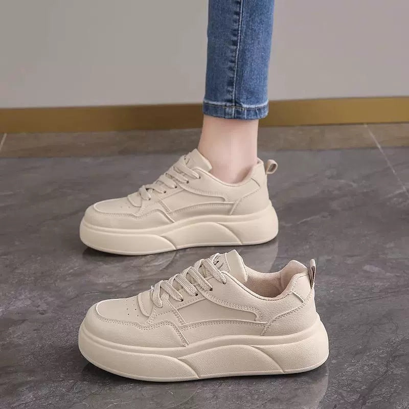 Damen Komfortable Sneakers mit extragroßer Laufsohle und atmungsaktivem Obermaterial EB