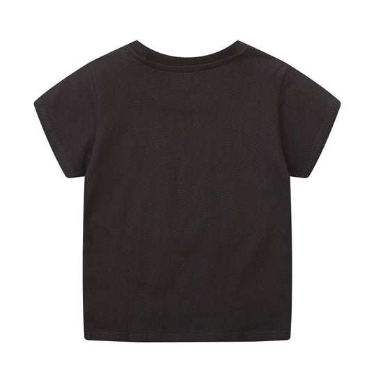 Jungen T-Shirt mit lustigem Nilpferd-Applikation EB