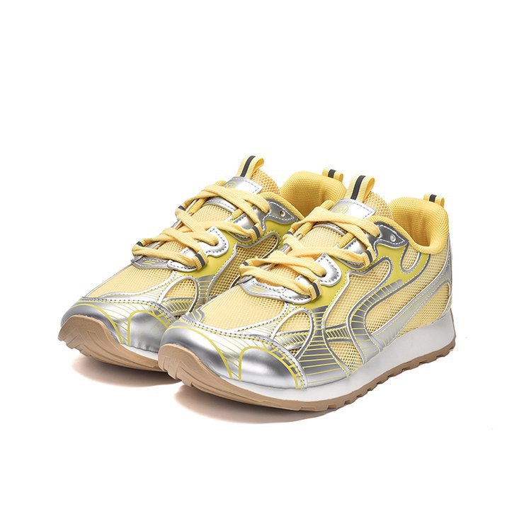 Damen Sportliche Lauf-Sneaker mit atmungsaktiver Mesh-Oberfläche und stoßdämpfender Sohle EB