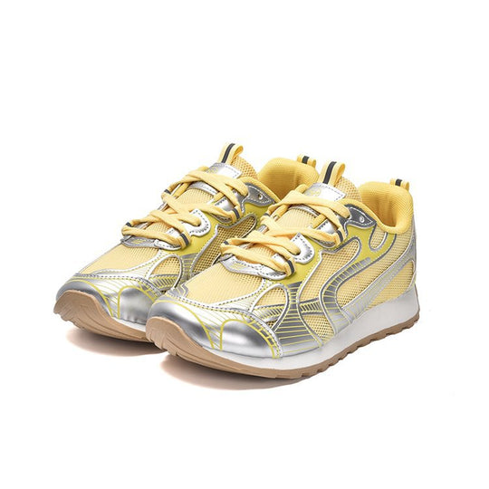 Damen Sportliche Lauf-Sneaker mit atmungsaktiver Mesh-Oberfläche und stoßdämpfender Sohle EB