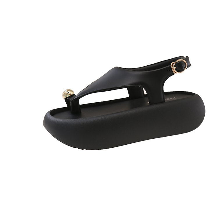 Damen modische Sling-Sandalen mit flexibler Sohle und elegantem Riemchen EB