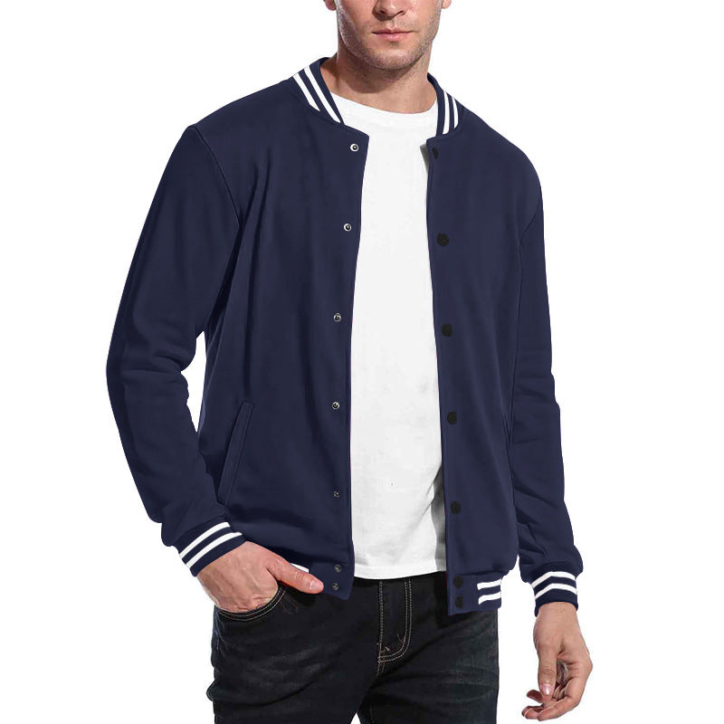 Herren Sport-Jacke im College-Stil mit praktischen Taschen und modernem Schnitt EB