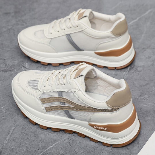Damen Sportliche Sneakers mit gepolsterter Laufsohle und atmungsaktiver Mesh-Oberfläche EB