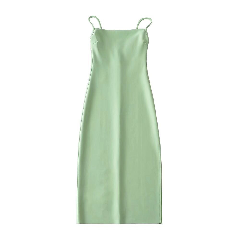 Damen langes Abendkleid mit elegantem Schlitz EB