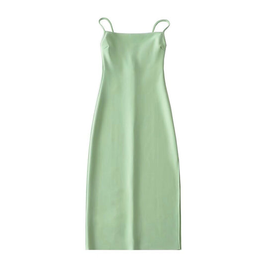Damen langes Abendkleid mit elegantem Schlitz EB