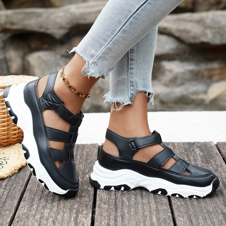Damen Sportliche und modische Bequem-Sandalen mit verstellbaren Riemen EB