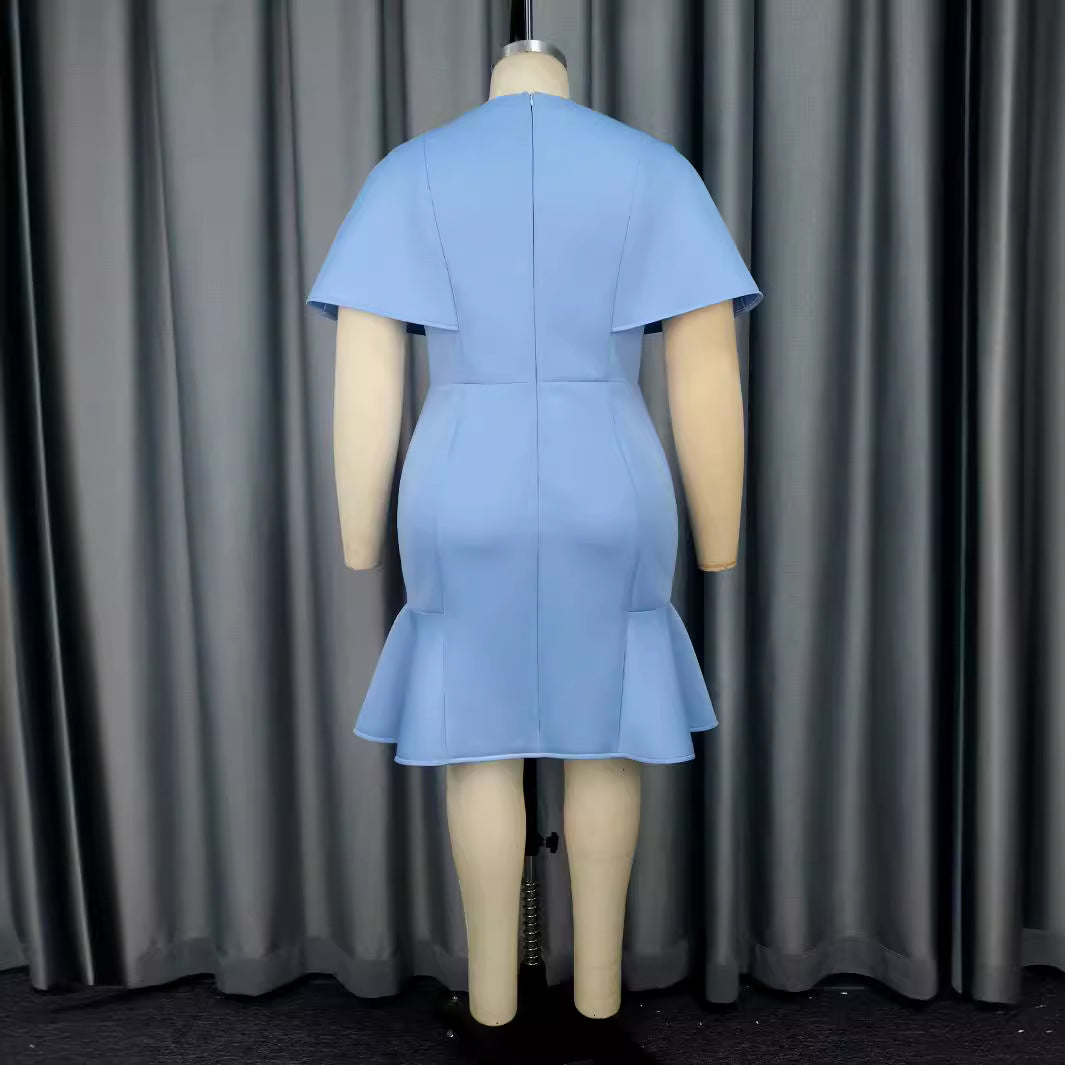 Damen Elegantes Kleid mit voluminösem Schleifenakzent EB