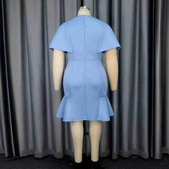 Damen Elegantes Kleid mit voluminösem Schleifenakzent EB