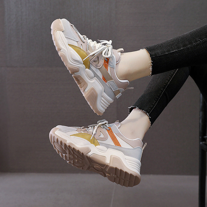 Damen sportliche Sneakers mit ergonomischer Dämpfung und atmungsaktiver Obermaterialstruktur EB