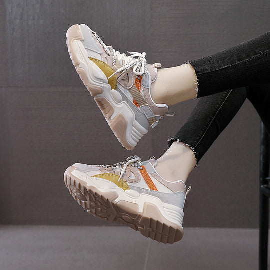 Damen sportliche Sneakers mit ergonomischer Dämpfung und atmungsaktiver Obermaterialstruktur EB