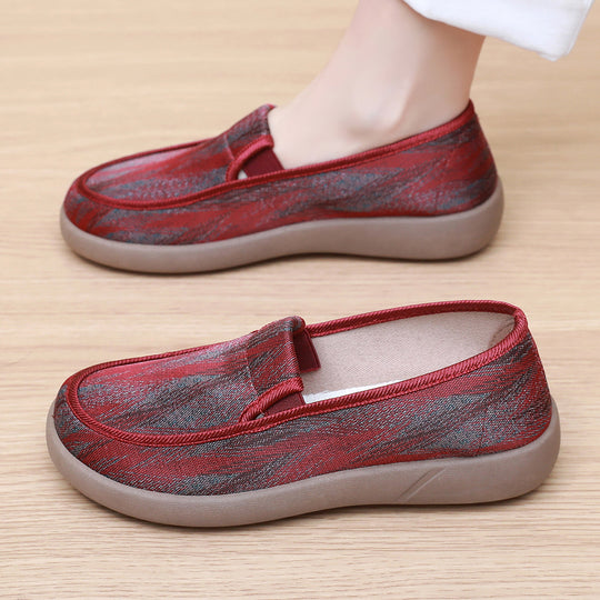 Damen Freizeit-Slipper mit anatomisch geformtem Fußbett und rutschfester Gummisohle EB