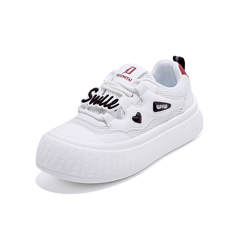 Damen modische Sneakers mit elastischem Klettverschluss und strukturiertem Obermaterial EB