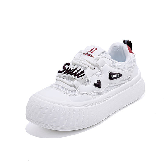 Damen modische Sneakers mit elastischem Klettverschluss und strukturiertem Obermaterial EB