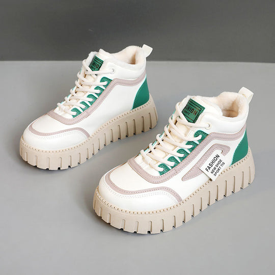 Damen High-Top Sneaker mit dämpfender Sohle und atmungsaktivem Design EB