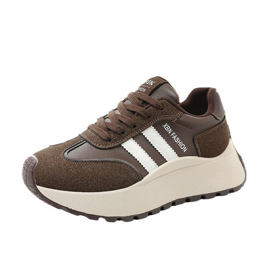 Damen Sportliche Chunky Sneakers mit rutschfester Laufsohle und atmungsaktivem Obermaterial EB