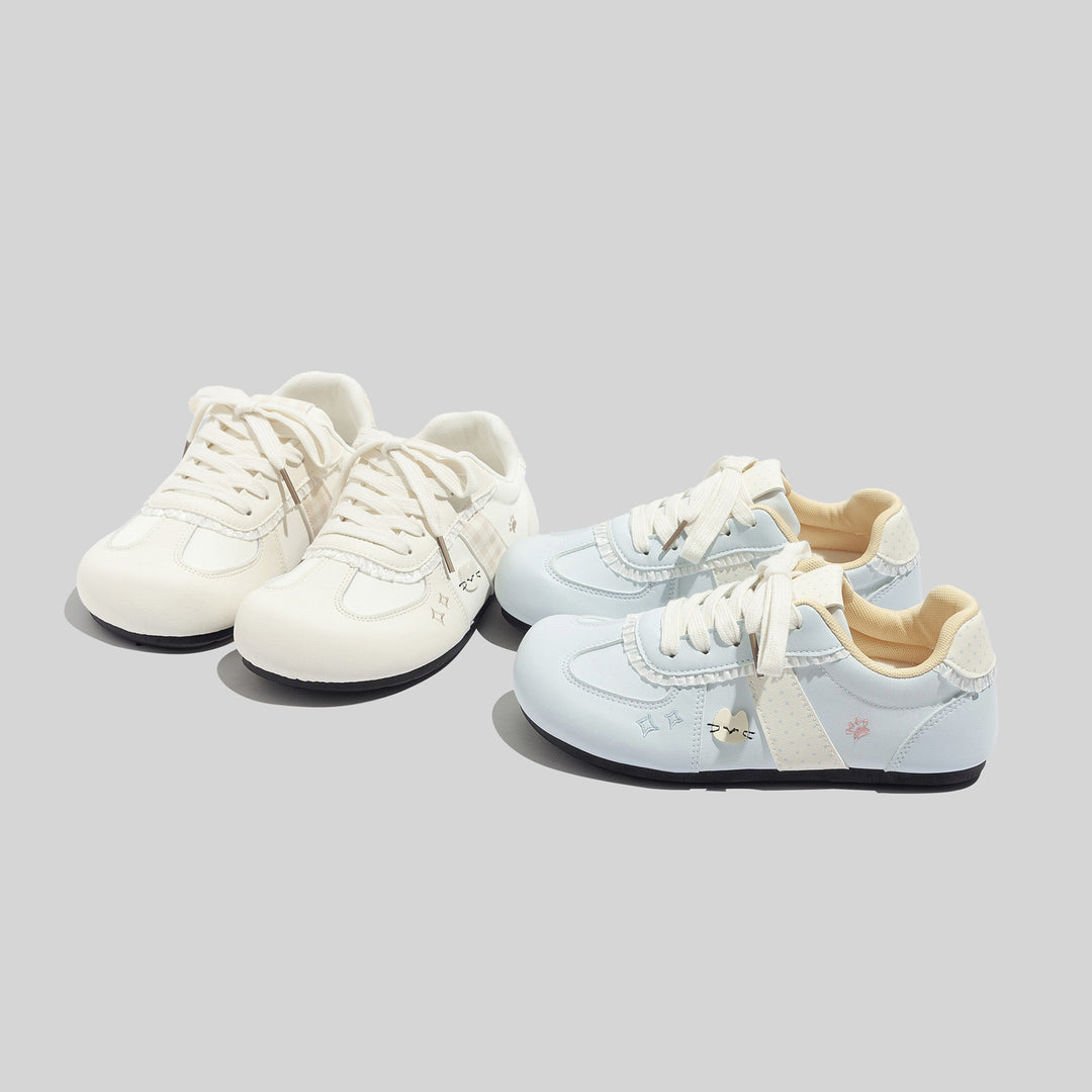 Damen Sportliche Sneaker mit einzigartigen Tiermotiv und gepolsterter Einlegesohle EB