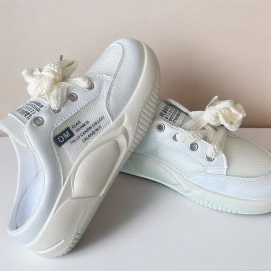 Damen Sportliche Sneaker mit atmungsaktiver Struktur und gepolsterter Dämpfung EB