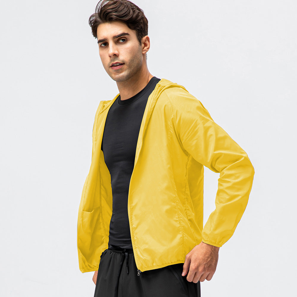 Herren leichte Laufjacke mit atmungsaktiven Eigenschaften und reflektierendem Design EB