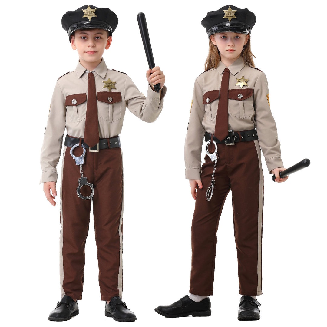 Jungen Polizei-Kostüm mit Accessoires EB