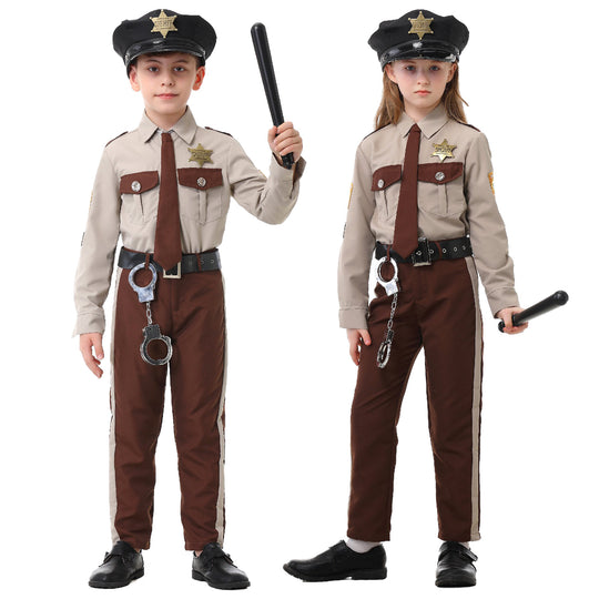 Jungen Polizei-Kostüm mit Accessoires EB