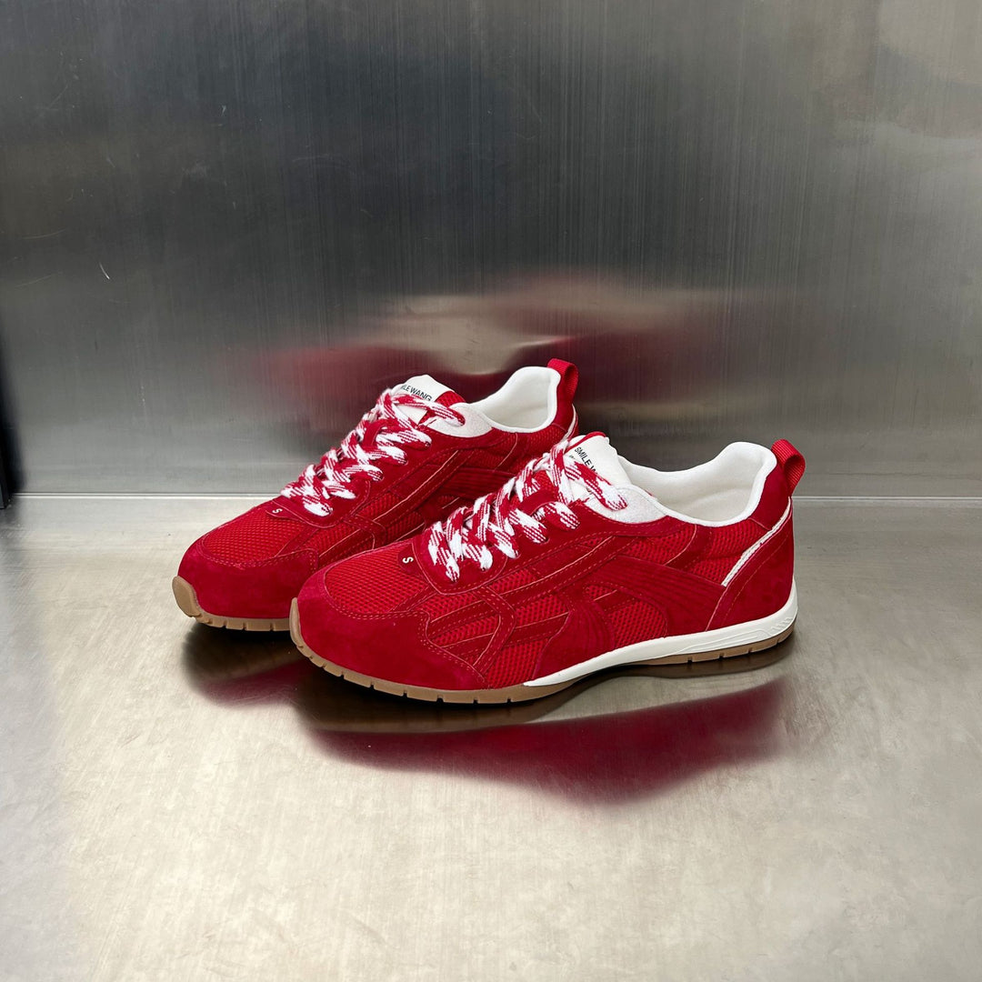 Damen Sportliche Sneakers mit atmungsaktivem Mesh-Obermaterial und rutschfester Sohle EB