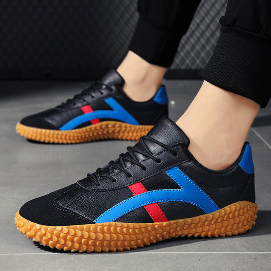 Unisex nan retro-urbaner Mesh-Sneaker mit profilierter Gummilaufsohle und Veloursleder-Zehenkappe EB