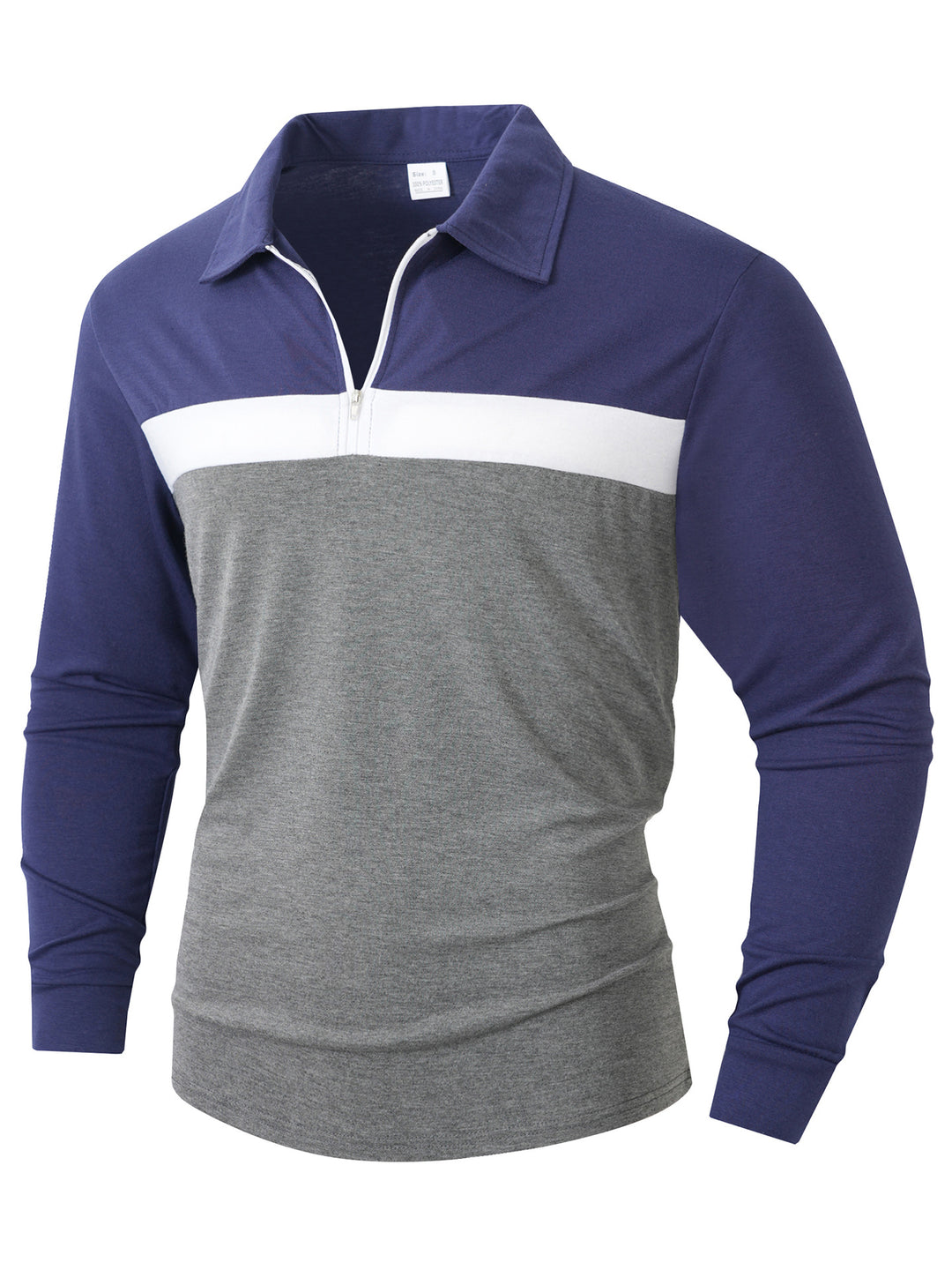 Herren Sportliches Langarmshirt mit Reißverschluss EB