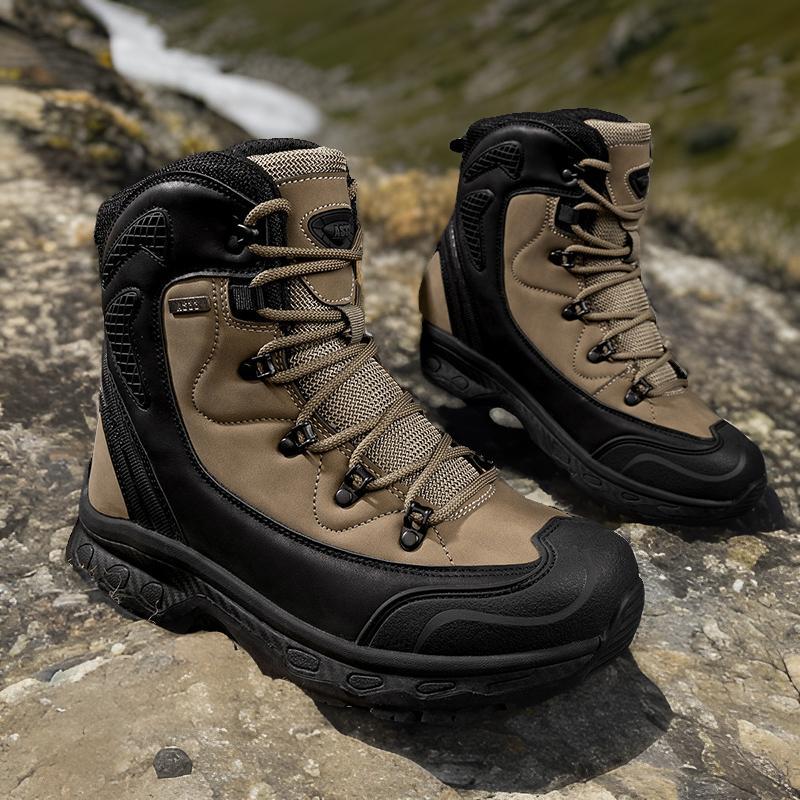 Herren Hochwertige Trekkingstiefel mit atmungsaktiver Membran und rutschfester Sohle EB
