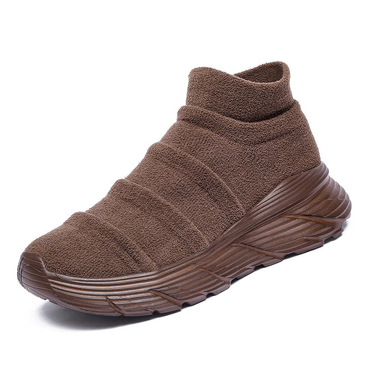 Damen Sportliche High-Top Sneakers mit elastischem Obermaterial EB
