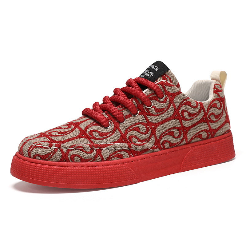 Damen Modische Sneaker mit einzigartigem grafischen Muster und rutschfester Sohle EB