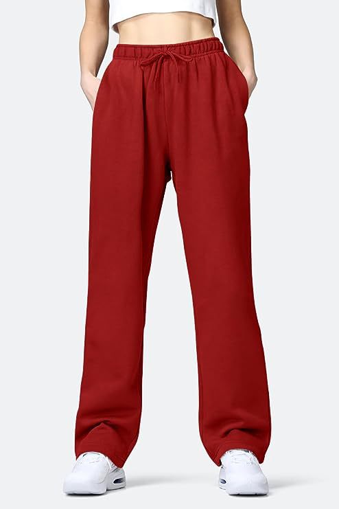 Damen bequeme Sporthose mit elastischem Bund und praktischen Taschen EB