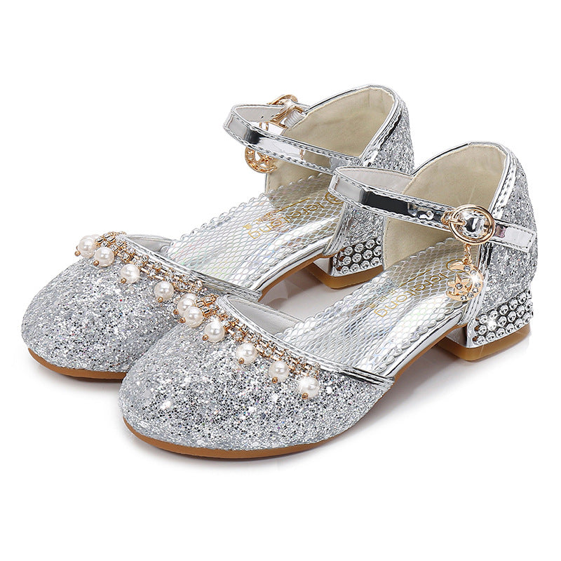 Damen Glitzernde Festtagsballerinas EB