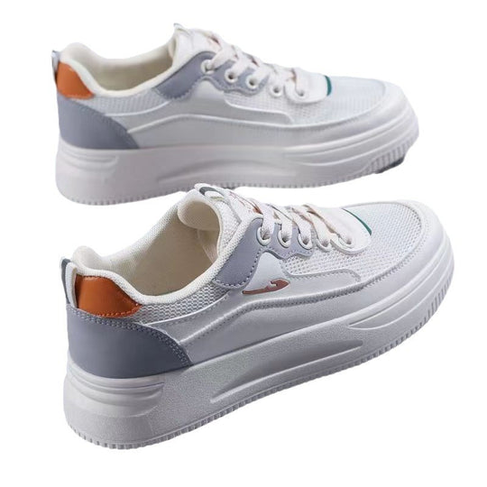 Damen Plattform Sneakers mit atmungsaktiver Obermaterialstruktur und rutschfester Sohle EB