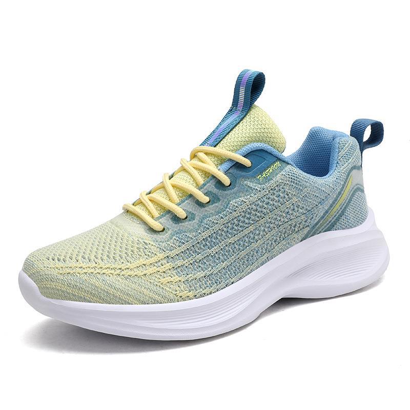 Unisex nan nahtloser Strick-Performance-Sneaker mit gepolsterter Wellen-Zwischensohle EB