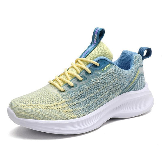 Unisex nan nahtloser Strick-Performance-Sneaker mit gepolsterter Wellen-Zwischensohle EB