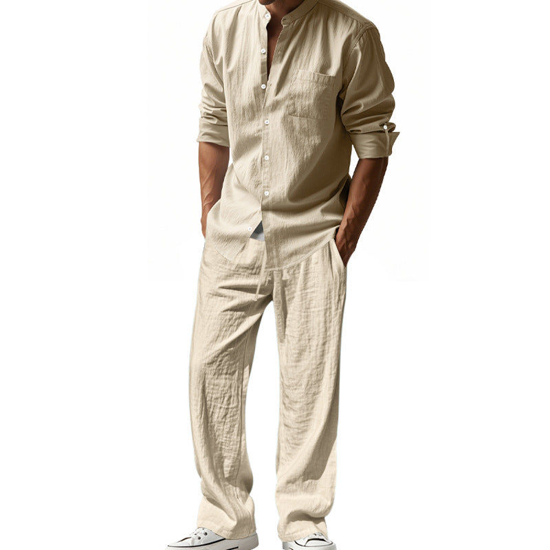 Herren luftiges Hemd- und Hosen-Set EB