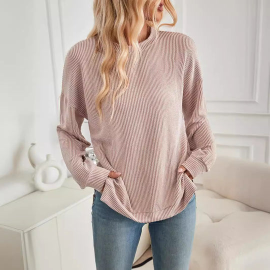 Damen lässiger Strickpullover EB
