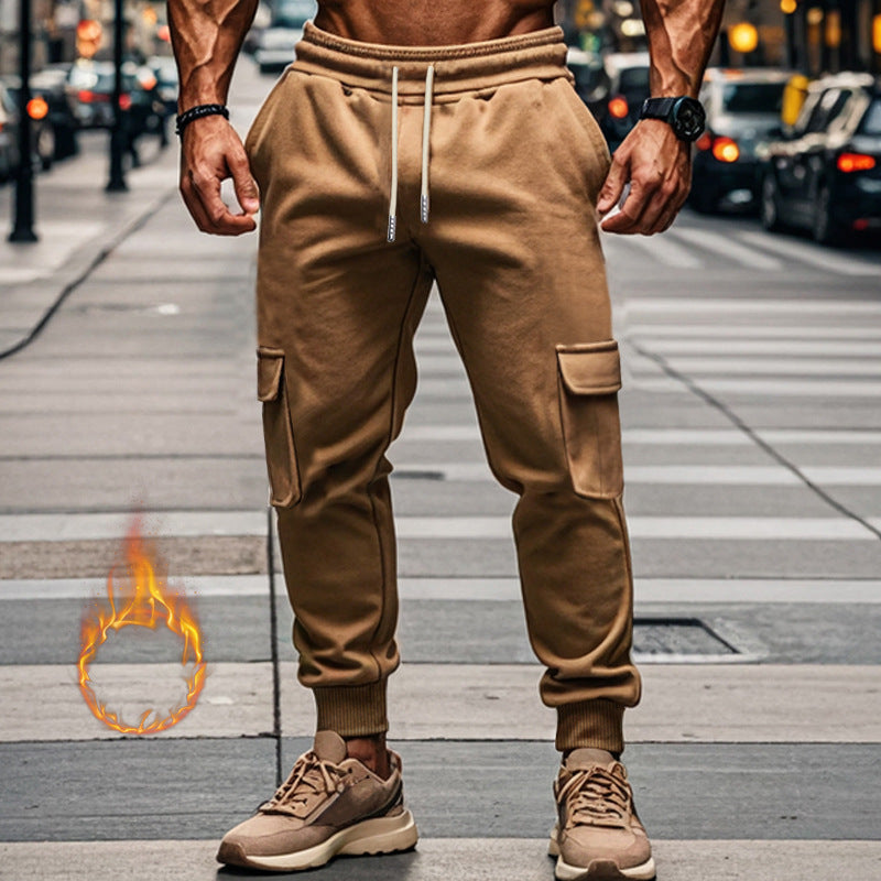 Herren Sportliche Cargo-Jogginghose mit elastischem Bund und praktischen Taschen EB