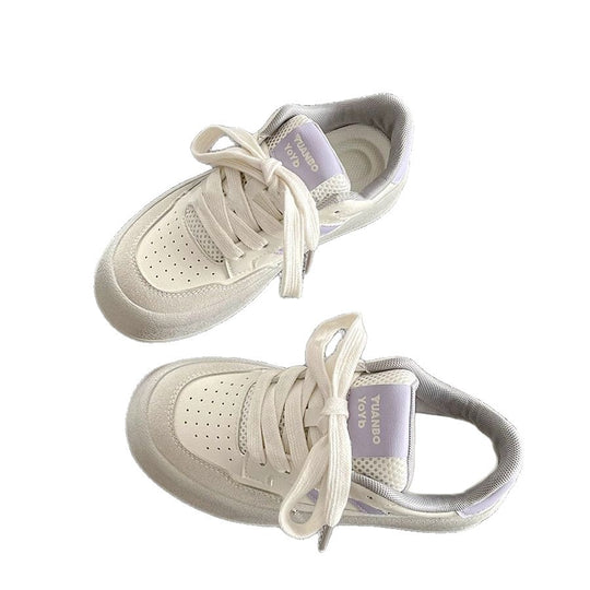Damen Plattform Sneakers mit atmungsaktiver Obermaterialkombination und rutschfester Sohle EB