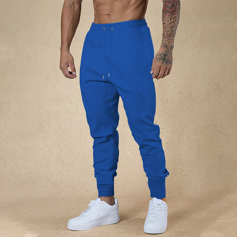 Herren nan athletische Frottee-Jogginghose mit hohem Bund Kordelzug und schmal zulaufenden Rippbündchen EB