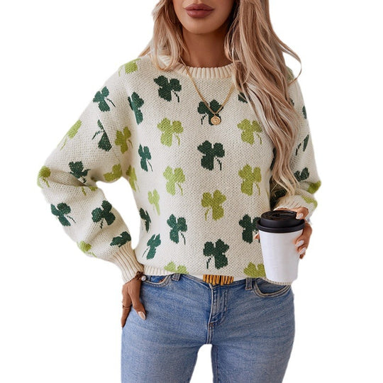 Damen gemusterter Pullover EB