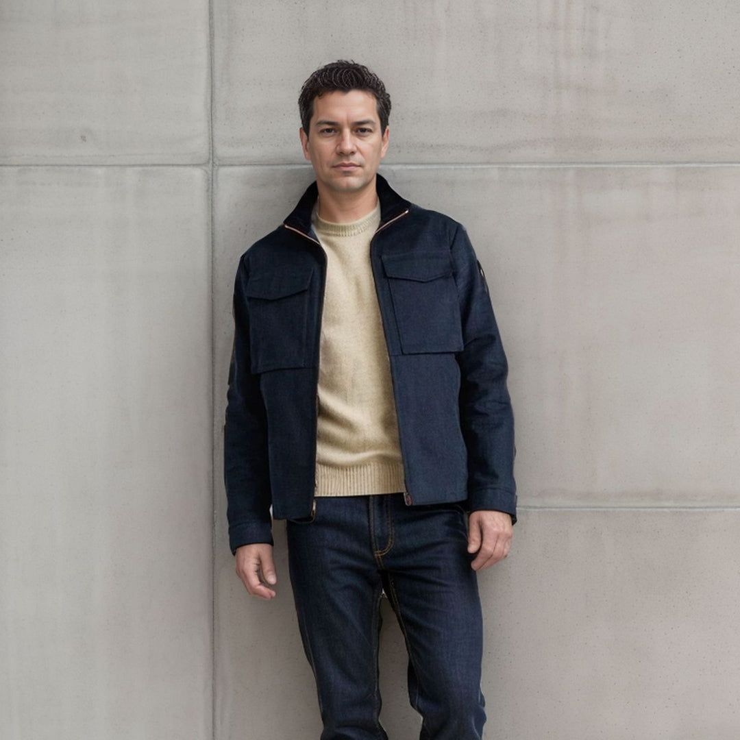 Herren Utility-Jacke mit praktischen Taschen und modernem Design EB