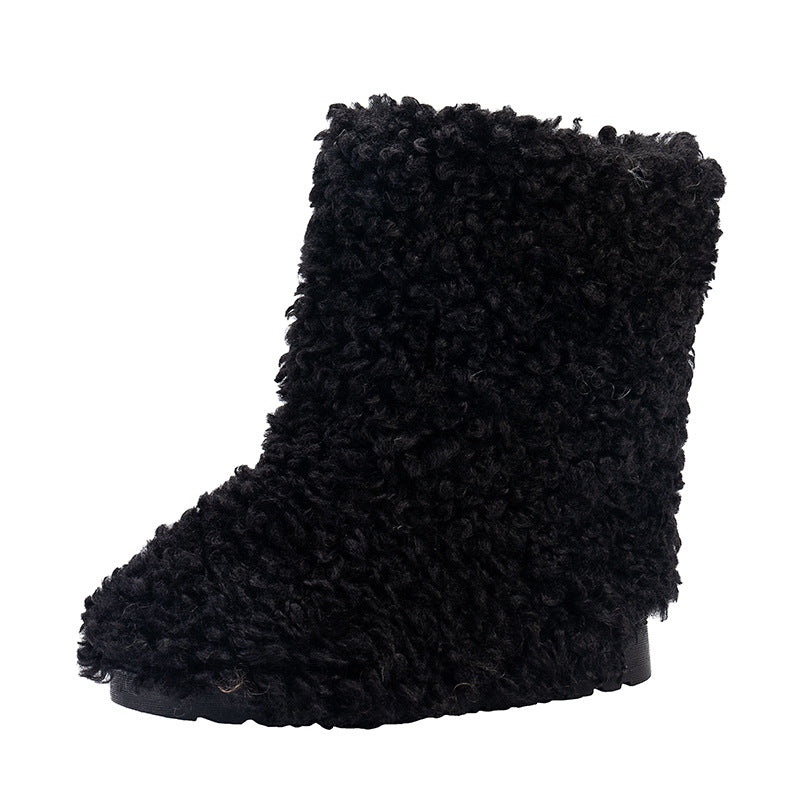 Damen stylische und komfortable Kuschel-Stiefel EB