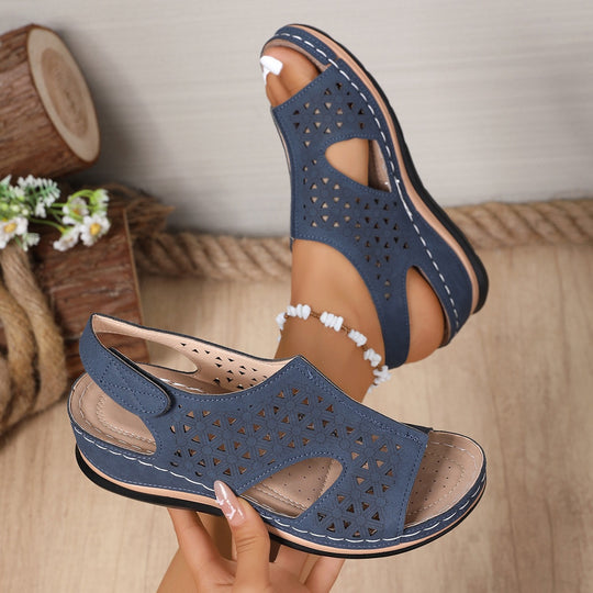 Damen Komfortable Sandalen mit atmungsaktivem Obermaterial EB